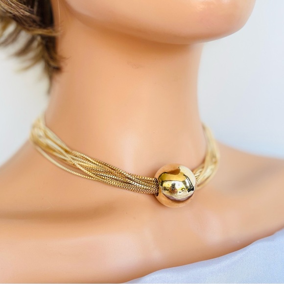 Gold choker, Wedding necklace - Picture 5 of 7